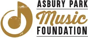 A logo with a music symbol, for the Asbury Park Music Foundation